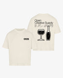 OCS Oversized Tee Sand - No Wifi Just Vibes