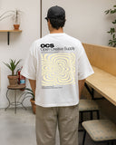 OCS Oversized Tee White - Stereo Distortion
