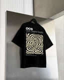 OCS Oversized Tee Black - Stereo Distortion
