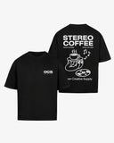 OCS Oversized Shirt Black - Stereo Coffee