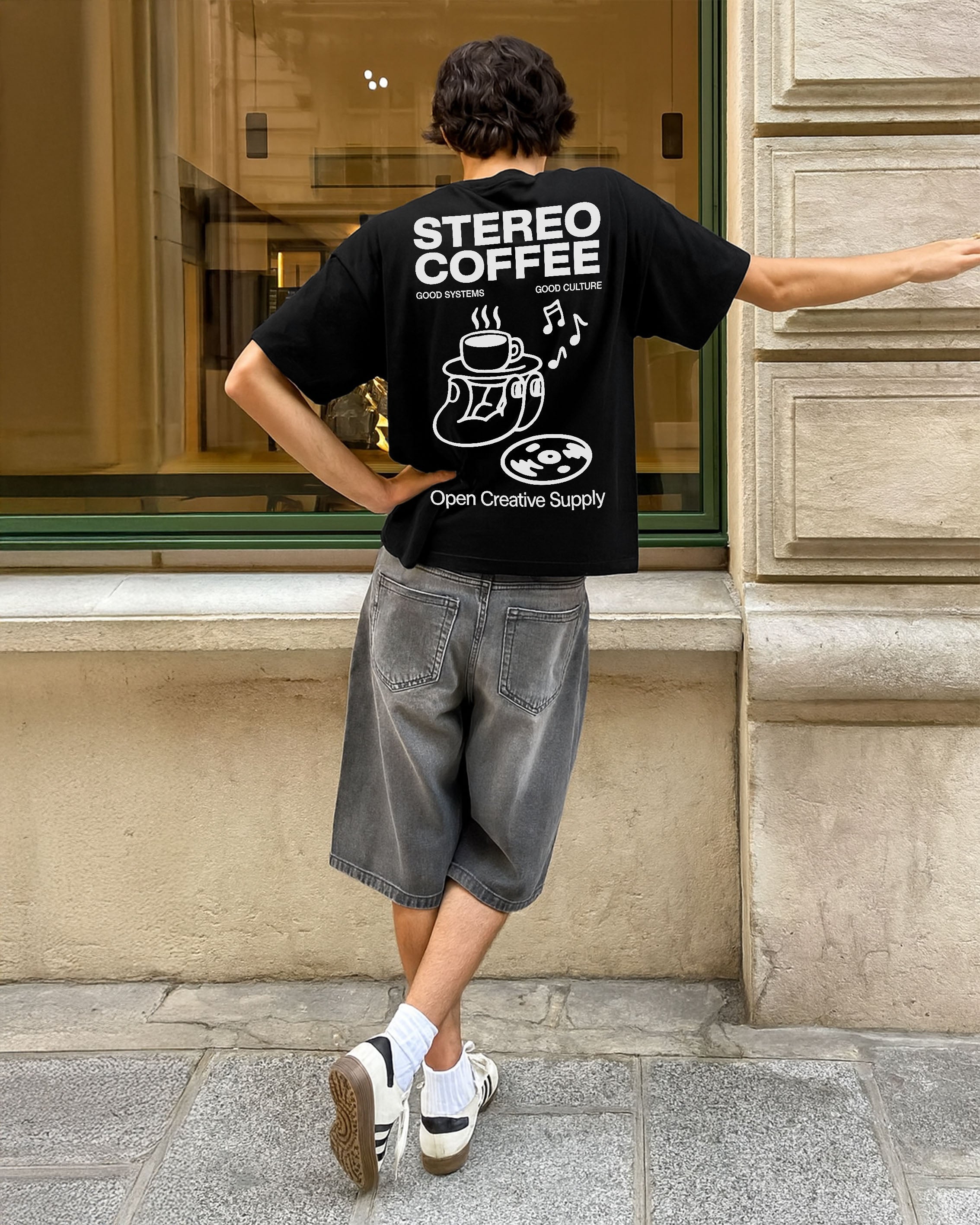 OCS Oversized Tee - Stereo Coffee – Open Creative Supply