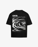 OCS Oversized Shirt Black - Waveform