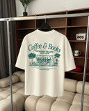 OCS Oversized Tee - Coffee & Books