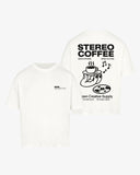 OCS Oversized Shirt White - Stereo Coffee