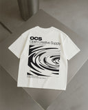 OCS Oversized Shirt White - Waveform