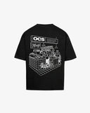 OCS Oversized Tee Black - Coffee Pop-Up