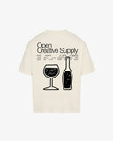 OCS Oversized Tee Sand - No Wifi Just Vibes