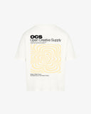 OCS Oversized Tee White - Stereo Distortion